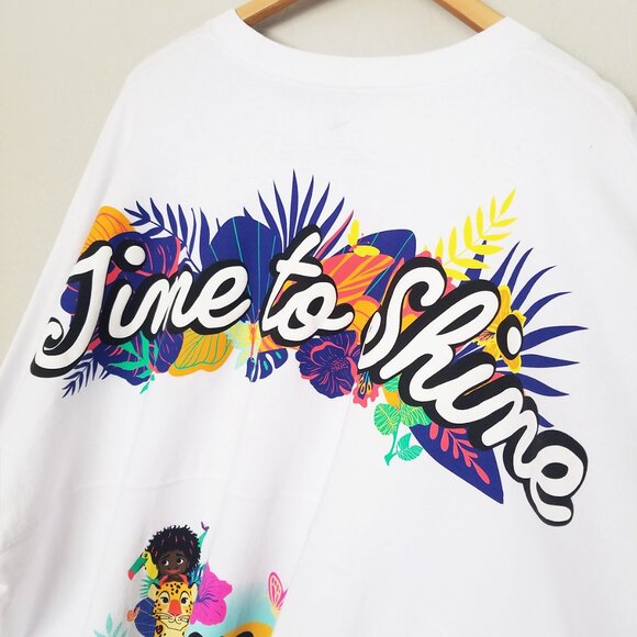 NEW Disney Encanto Spirit Jersey Time to Shine Graphic Unisex Top Plus 3XL White - Picture 8 of 16